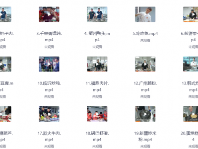 99套小吃配方+创业落地指南总共80G（价值3999）